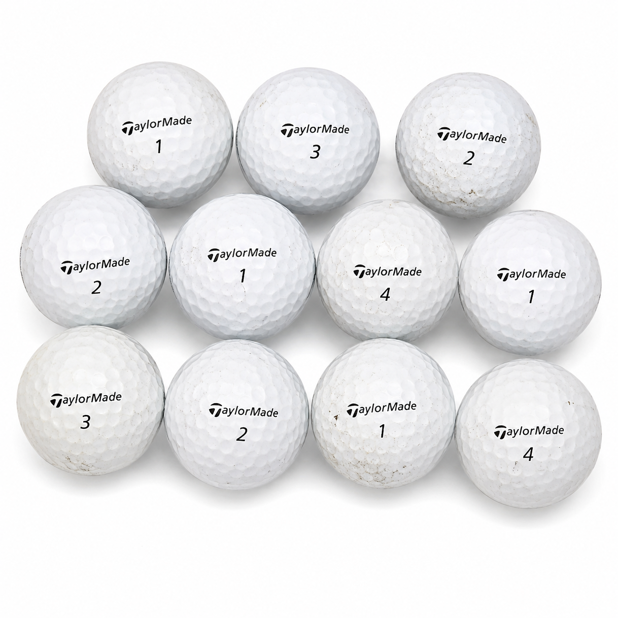 Dusin brugte TaylorMade mix-golfbolde fra WePlayAgain