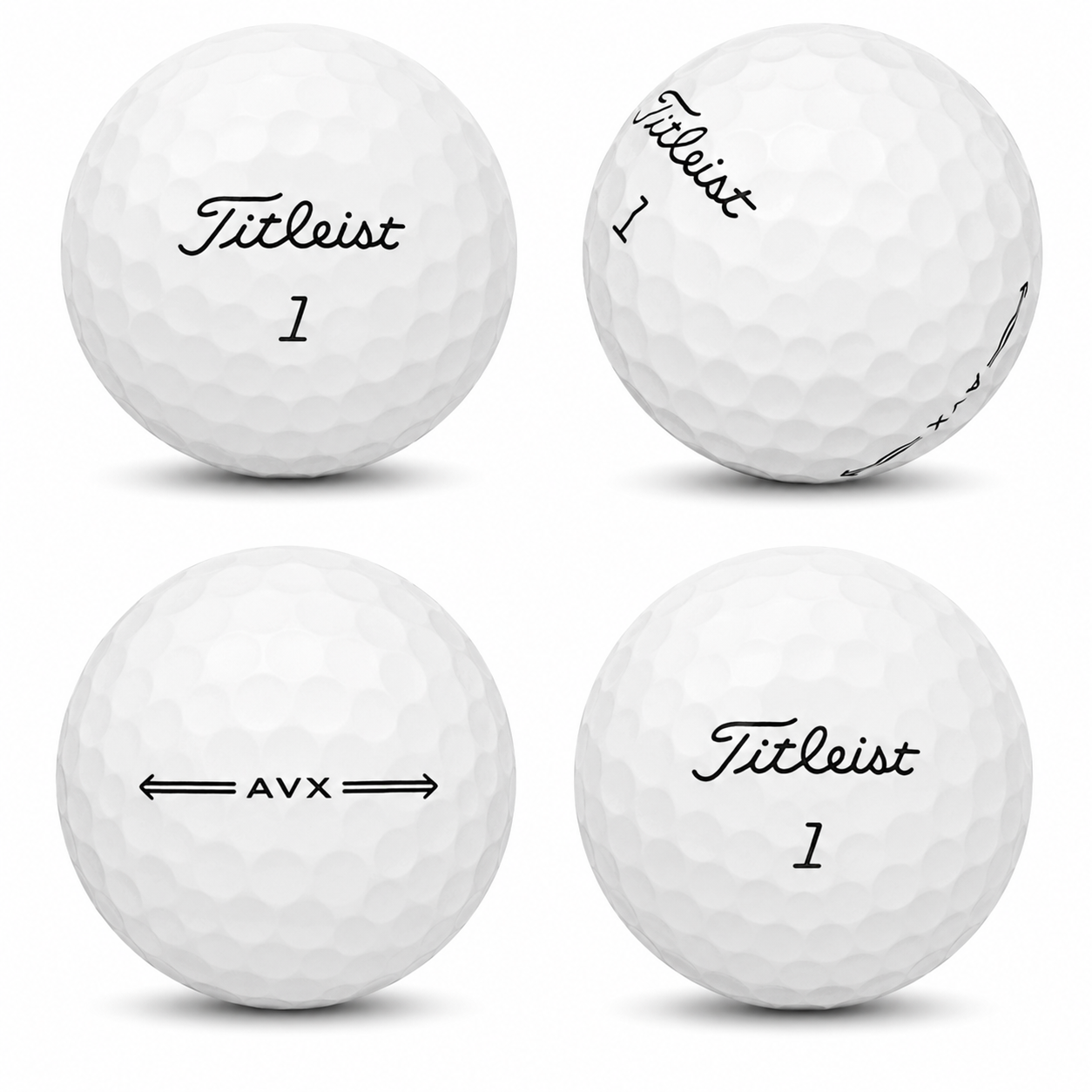 Dusin brugte Titleist AVX golfbolde fra WePlayAgain