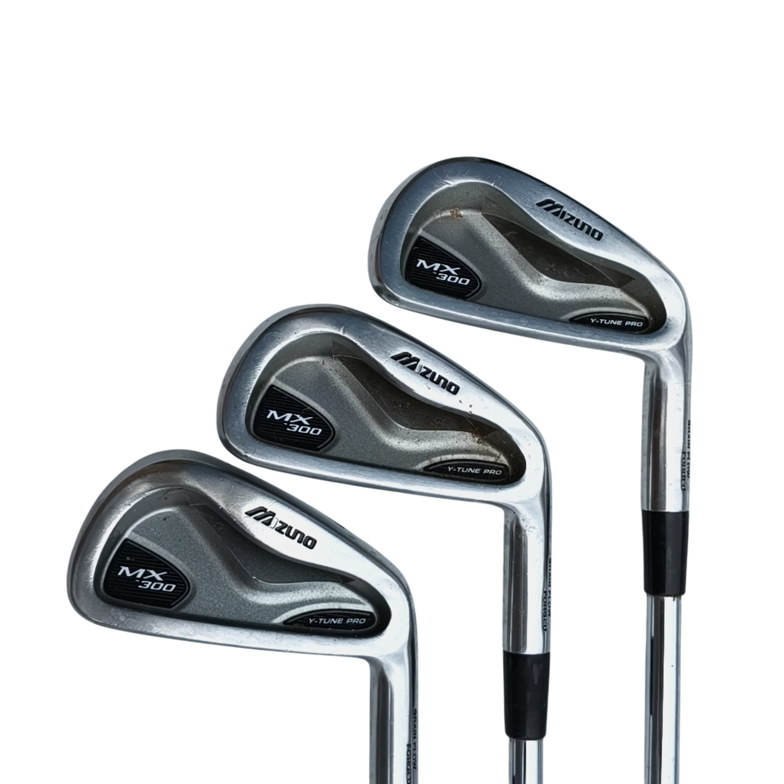 Brugt Mizuno MX-300 jernsæt 4 til PW med stål skaft og regular flex