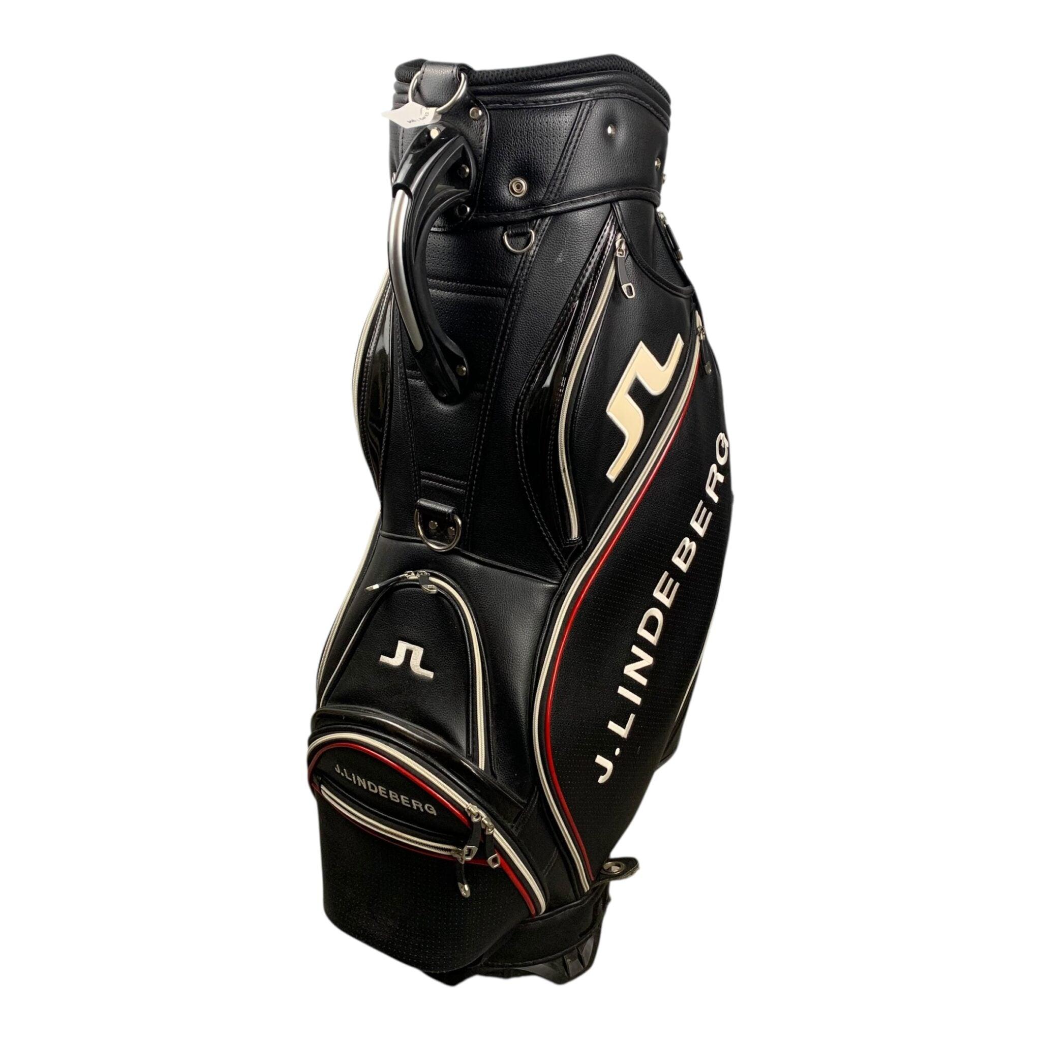 Brugt J. Lindeberg staffbag i sort med broderet logo