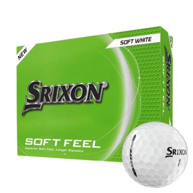 Æske med Srixon Soft Feel golfbolde, 12 stykker, fra Lexton Links