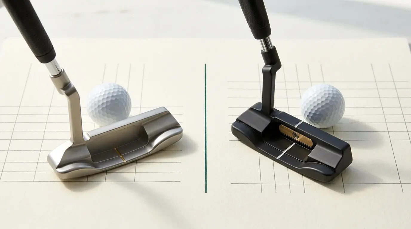 Golf putter test 2026: Blade eller mallet?
